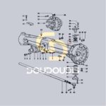 Ρουλεμάν με μπίλιες μπροστινής γέφυρας SDF 2.2550.010.0