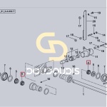 Άρθρωση πίσω ανυψωτή SDF 0.008.8878.0