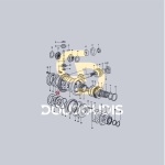 Ρουλεμάν κορώνας DT SDF 2.2540.007.0