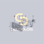 Κρύσταλλο φαναριού δεξί SDF 2.8019.980.1