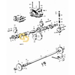 Φλάντζα αντλίας υδραυλικού SDF old models  0.001.3654.0