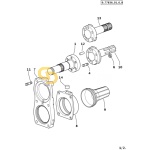 Άξονας δυναμοδότη πίσω από την ουρά P.T.O. SDF 0.007.3474.0