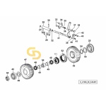 Άξονας δυναμοδότη πίσω από την ουρά P.T.O. SDF 0.008.4060.0/5P