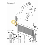Ψυγείο λαδιού σασμάν για τύπους χωρίς υδραυλική ρεβέρσα SDF  0.008.9751.2/20