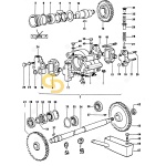 Ρουλεμάν στροφαλάκι αντλίας υδραυλικού SDF 0.010.2521.0