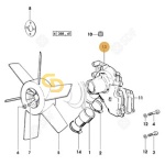 Αντλία ψύξης νερού SDF 0.031.4158.4