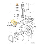 Set ελαστικών κολάρων στροφαλοφόρου άξονα  SDF  0.042.0052.6