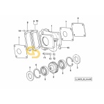Αποστάτης αντλίας υδραυλικού στον κορμό SDF  (0,1mm) 0.065.1967.0