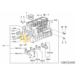 Τσιμούχα-παστελάκι κόκκινο- βάση κυλίνδρων SDF  0.066.1152.0/10