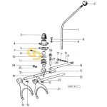 Πειράκι λεβιέ ταχυτήτων SDF 0.154.6467.0