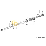 Γρανάζι άξονα σασμάν Ζ37 SDF   0.255.3327.3/10