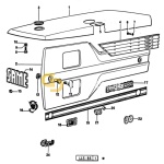 Πινακίδα 80 καπό SDF 0.445.7255.2/10