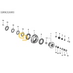 Ροδέλα μπροστινού διαφορικού στο καρπούζι των φρένων SDF 0.467.4654.0/10