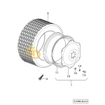 Ειδικό μπουλόνι ρύθμιση ζάντας εμπρός SDF  2.0099.005.6