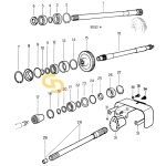 Ειδικός δακτύλιος στεγανοποίησης μπροστινό και πίσω P.T.O. SDF 2.1529.033.0