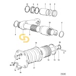 Δακτύλιος στεγανοποίησης μπράτσα υδραυλικού SDF 2.1530.167.0