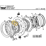Λαστιχάκι φρένων εμπρός SDF  2.1539.119.0