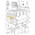 Ειδικός δακτύλιος στεγανοποίησης βάσης κυλίνδρων SDF  2.1539.130.0