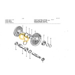 Ρουλεμάν με μπίλιες πίσω μειωτήρα και ημιαξόνια SDF  2.2451.009.0