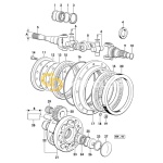 Σφαιρικό ρουλεμάν εμπρόσθιου μειωτήρα SDF  2.2999.165.0