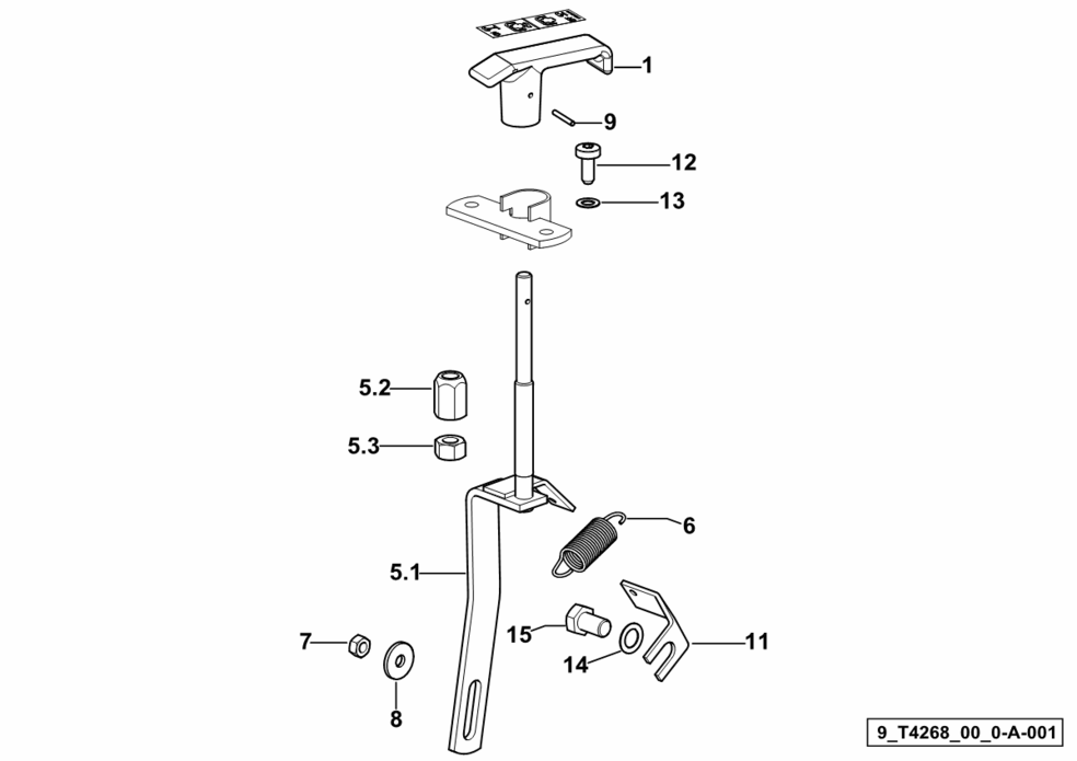 2.4049.001.1 Ελατήριο λεβιέ P.T.O. SDF 2.4049.001.1 - Image 1