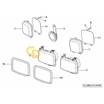 Φανάρι προβολέας εμπρός SDF 2.8039.240.0