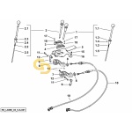 Ντίζα χειριστηρίου p.t.o  SDF SPARK 180 T4i HiProfile-CSshift   0.016.2063.3