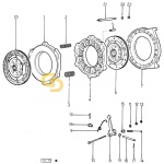 Ειδικό μπουλόνι πλατό συμπλέκτη SDF 0.151.2252.0/10