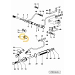 Δακτύλιος στεγανοποίησης στο αξονάκι πίσω από το καπάκι ηλεκτροβαλβίδας SDF 2.1530.040.0