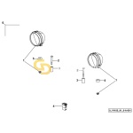 kit ολοκλήρωσης κορυφών φώτων δρόμου δεξιά SDF New Models  9.Y4185.91.0