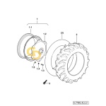 Παξιμάδι μπροστινής βάσης και αφαλού ζάντας μπροστινών τροχών SDF 2.1019.060.6