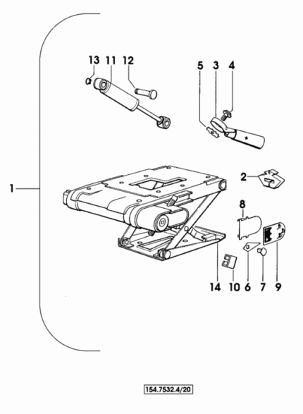 Αμορτισέρ ελατήρια καθίσματος SDF 0.164.7555.1