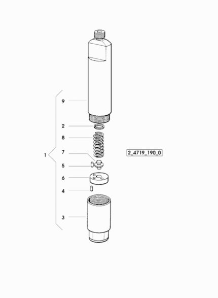 Βάση ακροφυσίου BOSCH EURO I SDF 2.4719.190.0