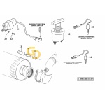 Διακόπτης χειρόφρενου 4 επαφές P.T.O. SDF 2.7659.202.0