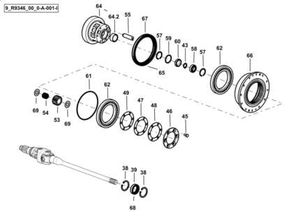 Ειδικές βίδες εμπρόσθιου μειωτήρα SDF 2.0139.042.2