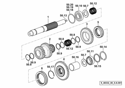 Ειδική ρυθμιστική ροδέλα τιμονιού SDF 2.1580.226.9