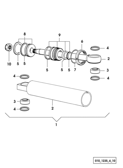 Ειδικό κουζινέτο μπουκάλας τιμονιού SDF 0.176.6376.1