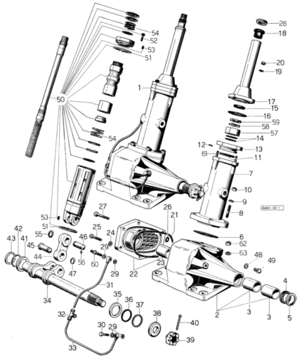 Ειδικός δακτύλιος στεγανοποίησης τιμονιού SDF 2.1530.213.0