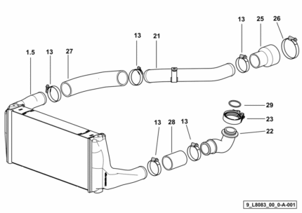 Κολάρο Intercooler SDF 0.014.9367.0/10