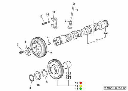Κουζινέτο άξονα μετάδοσης SDF 2.1559.185.0/10