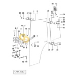 Κρύσταλλο πόρτας δεξί SDF 0.009.7701.0/40