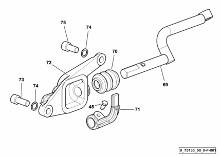 Λεβιές ρεβέρσας εξωτερικός κάτω μέρος SDF EX-70-90II 0.290.6451.2/30