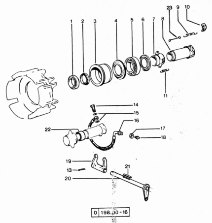 Ρουλεμάν συμπλέκτη p.t.o SDF 2.2040.019.0