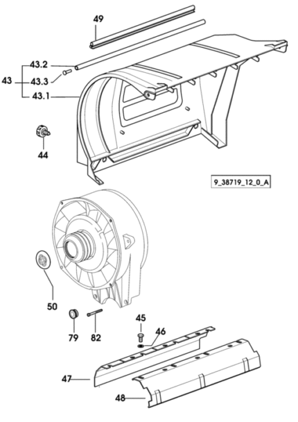 Καπάκι προστατευτικό μηχανής SDF 0.065.1710.0/60