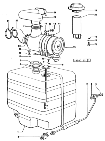 Τάπα ρεζερβουάρ SDF 0.135.8169.4/20